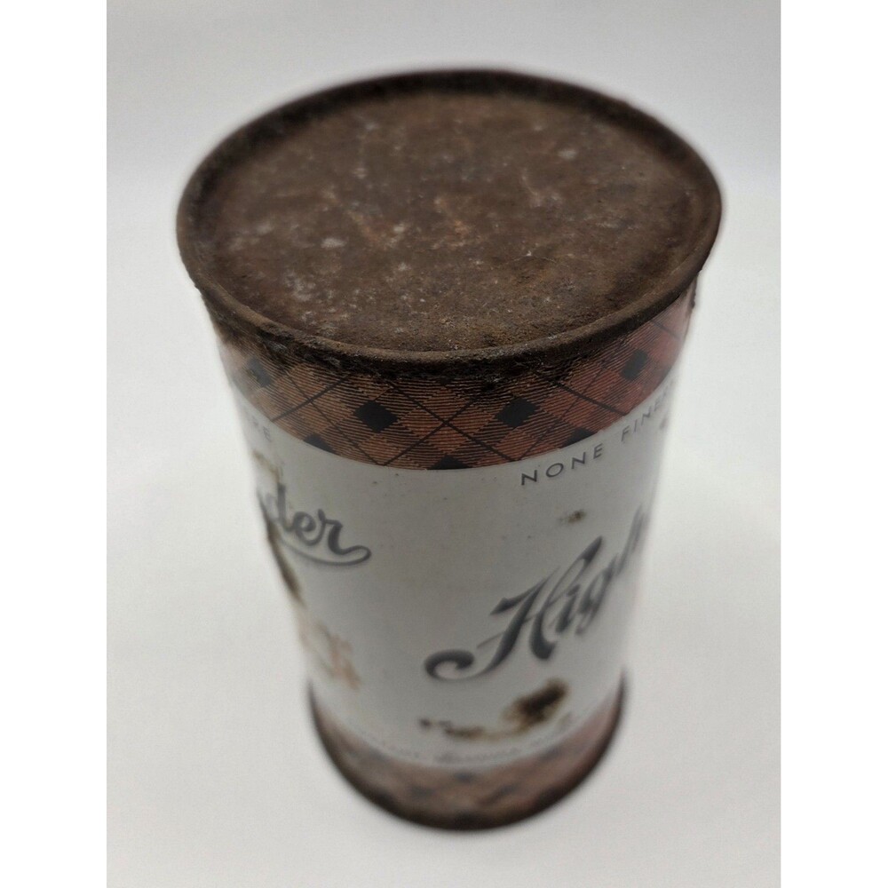 VTG 50s Highlander Premium Beer Can 12 Oz Missoula Montana Brewing Company Flat - Picture 5 of 6
